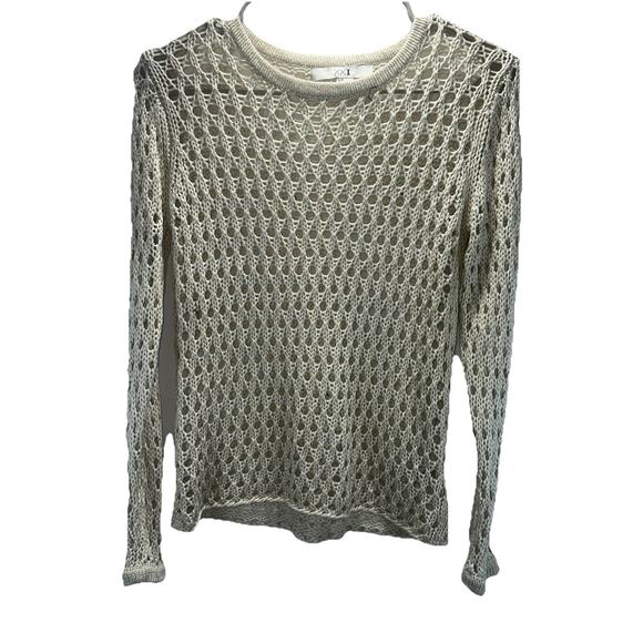 Forever 21 XXI Women’s Beige Open Knit Sweater Size Small Lightweight Boho - Picture 1 of 7